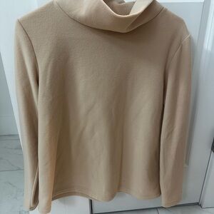Dudley Stephens Cowl Neck Sweater in Tan
